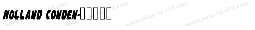 Holland Conden字体转换